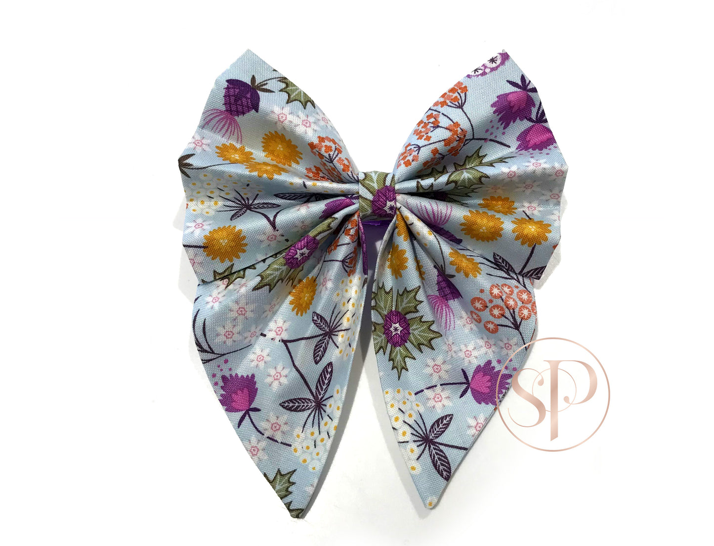 Puffin Awesome Florals Dog Sailor Bow