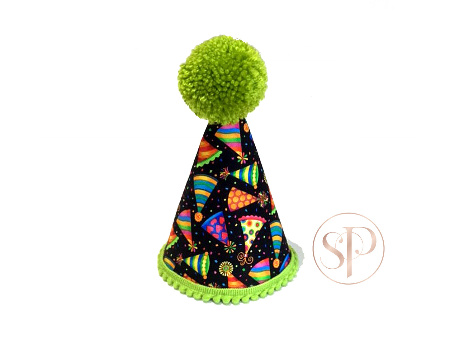 Pear Black Party Hat