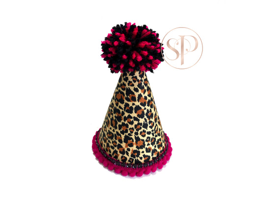 Leopard Print Party Hat