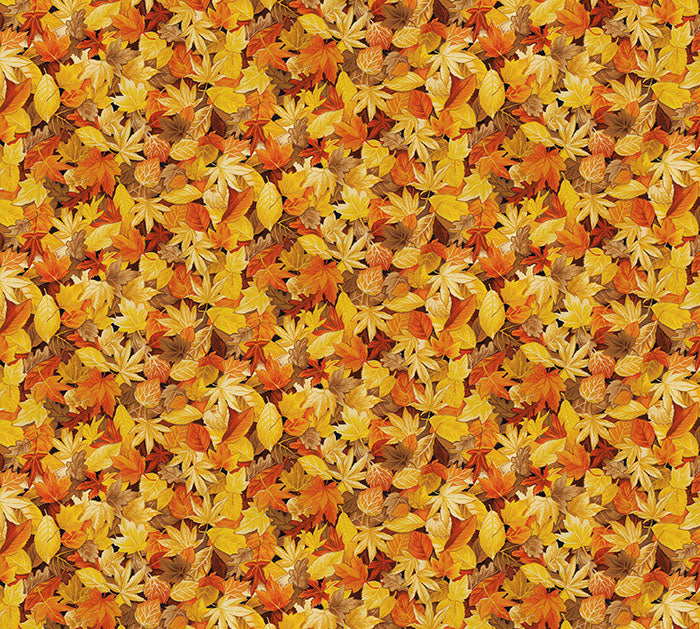 Golden Leaves fabric