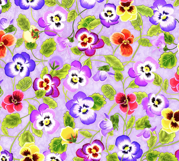 P & B Textiles - Garden Delight - 4490 LC Violets