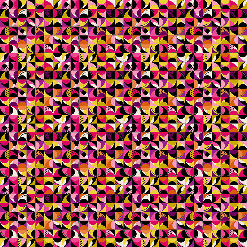 Makower - Jewel Tones - 2301/P - Mosaic Fabric
