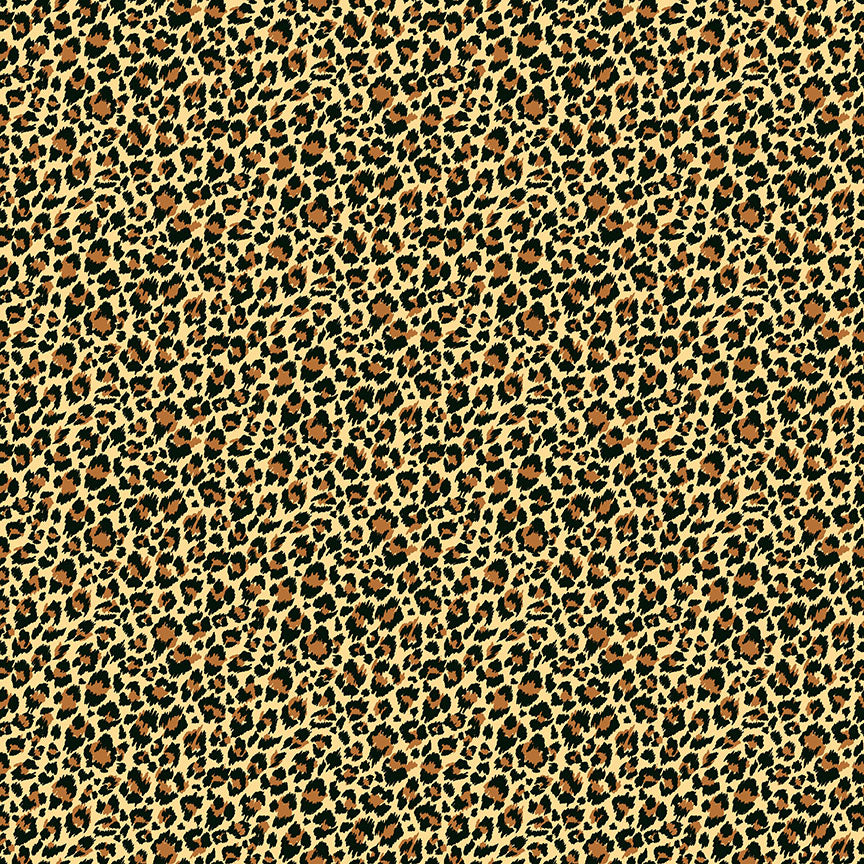 Makower - Jewel Tones - 2403/V - Leopard Fabric