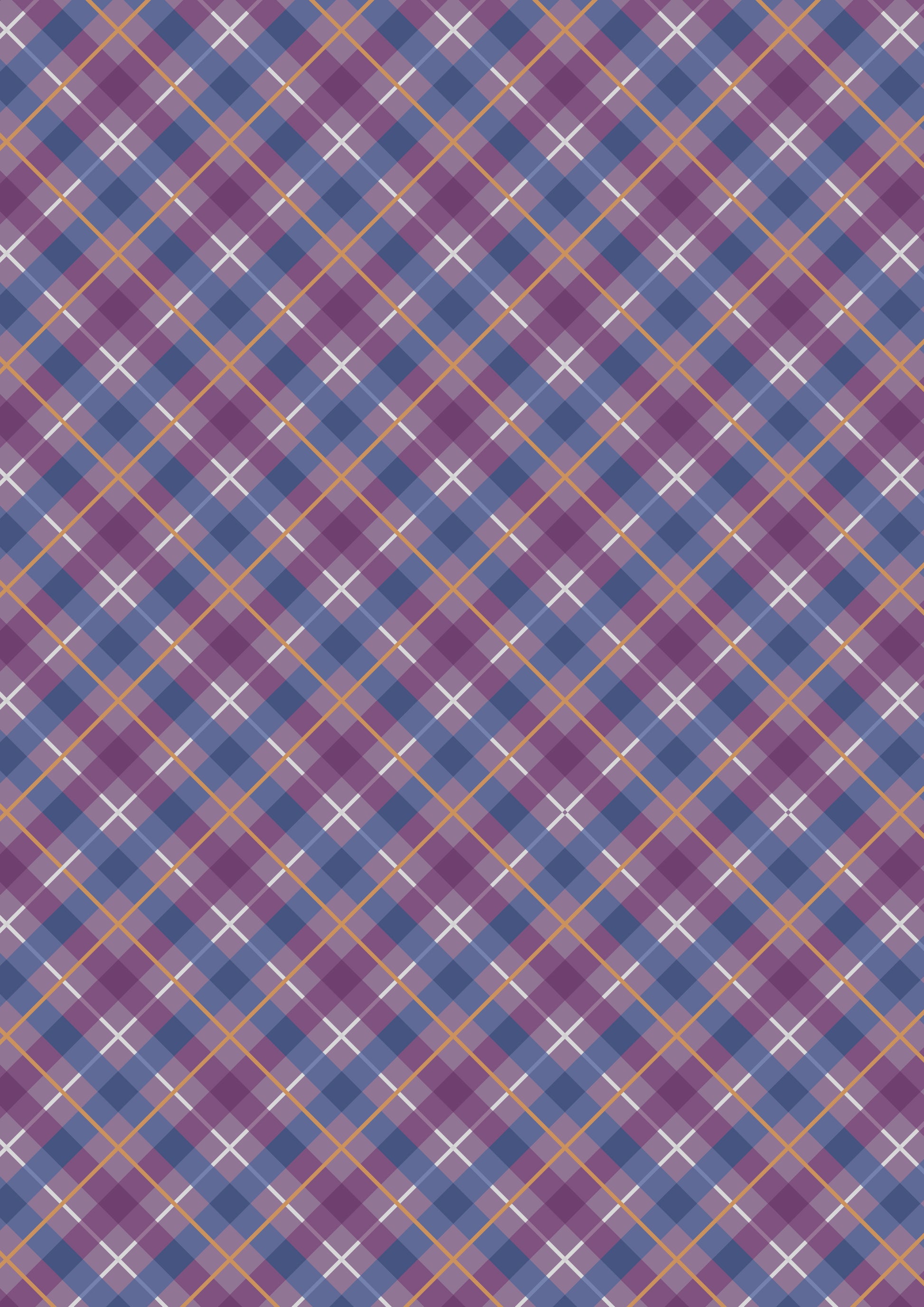 Lewis & Irene - Iona - A480.3 - Purple Check with Copper Metallic Fabric