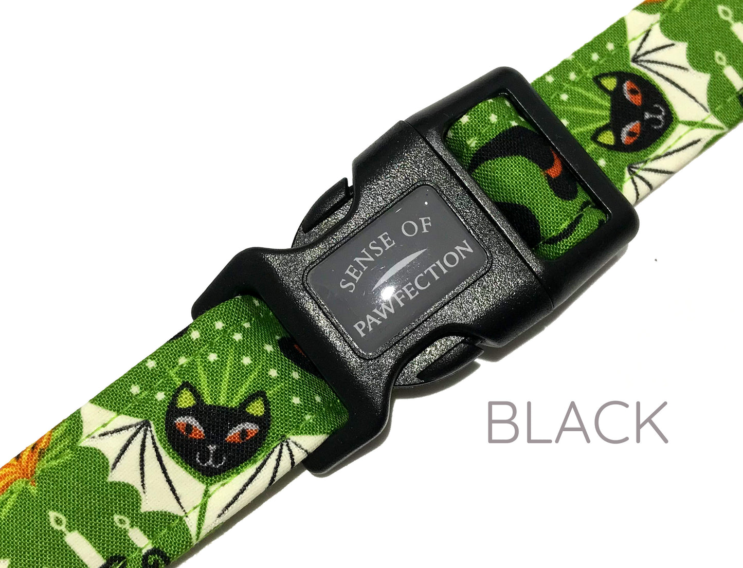 Witches Brew Bats Dog Collar
