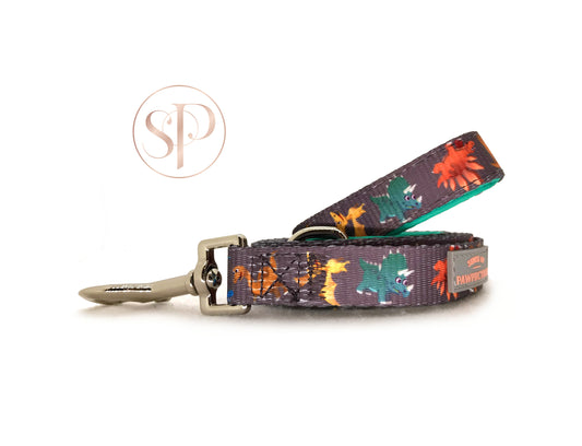 A super cute and colourful Dinosaur dog lead from the Dogasaurs Collection.