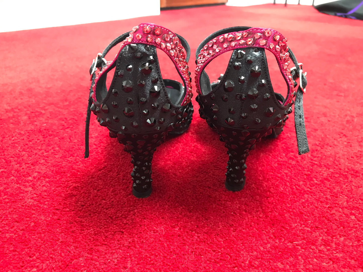 Black & Pink Rhythm Dance Shoes