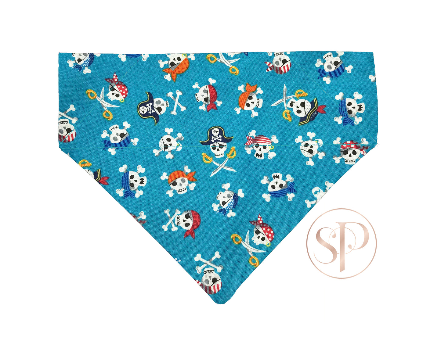 A Pirates Life For Me Slide-on Dog Bandana in Blue