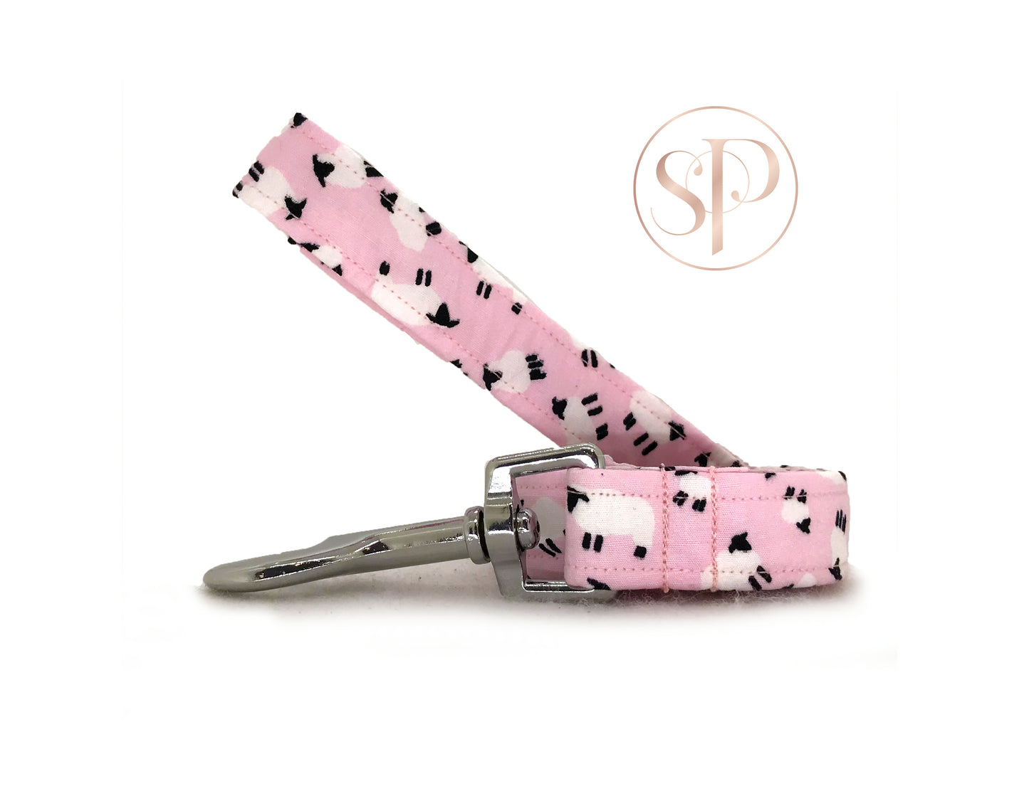 Spring Lambs in Pink Dog Lead