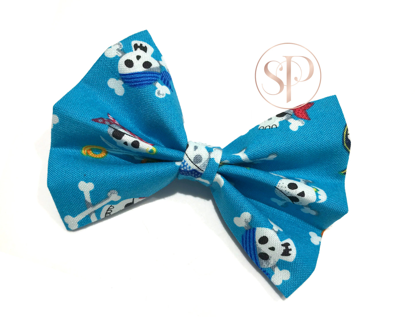A Pirates Life For Me Blue Dog Bow