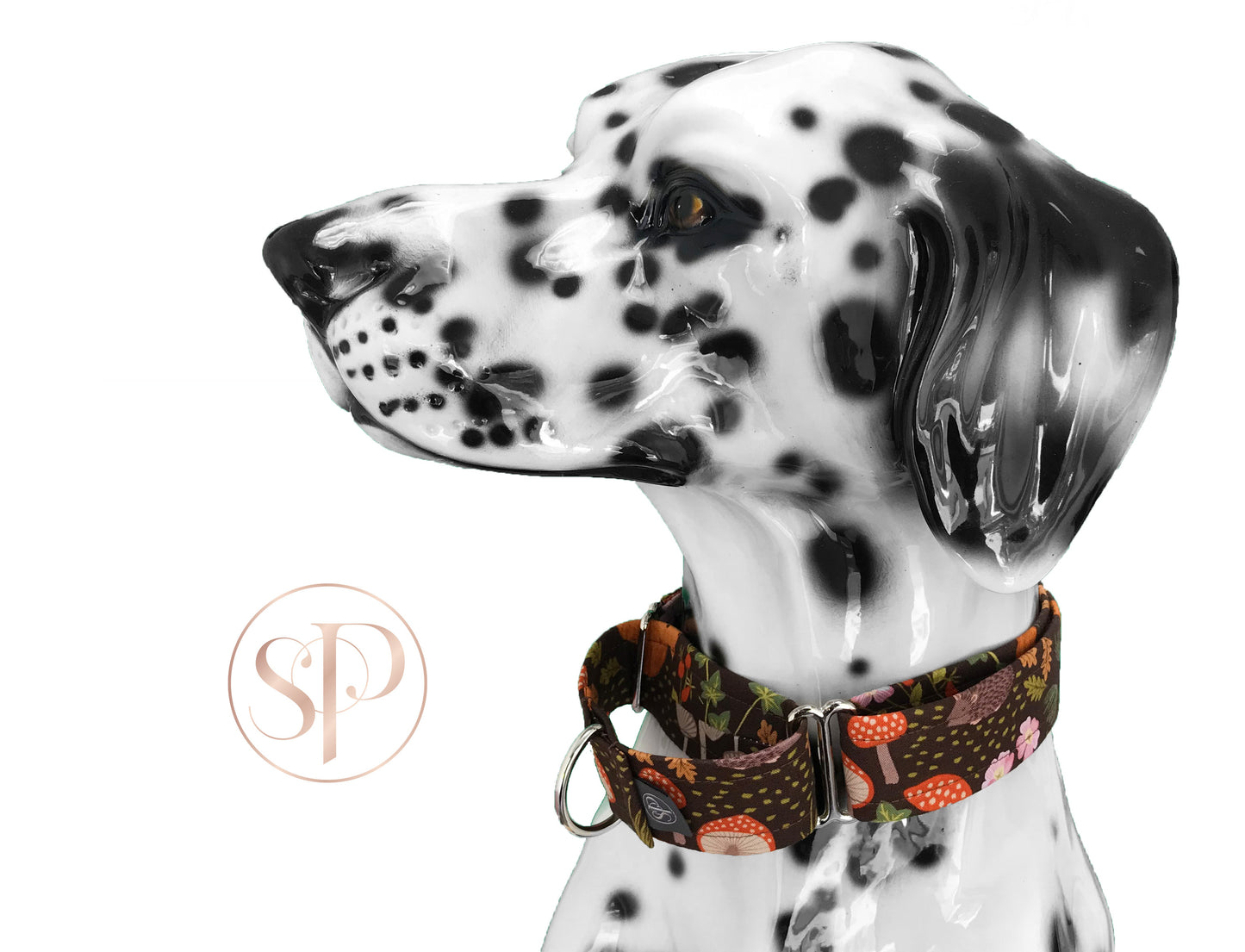 Woodland Wonders in Brown Martingale Dog Collar