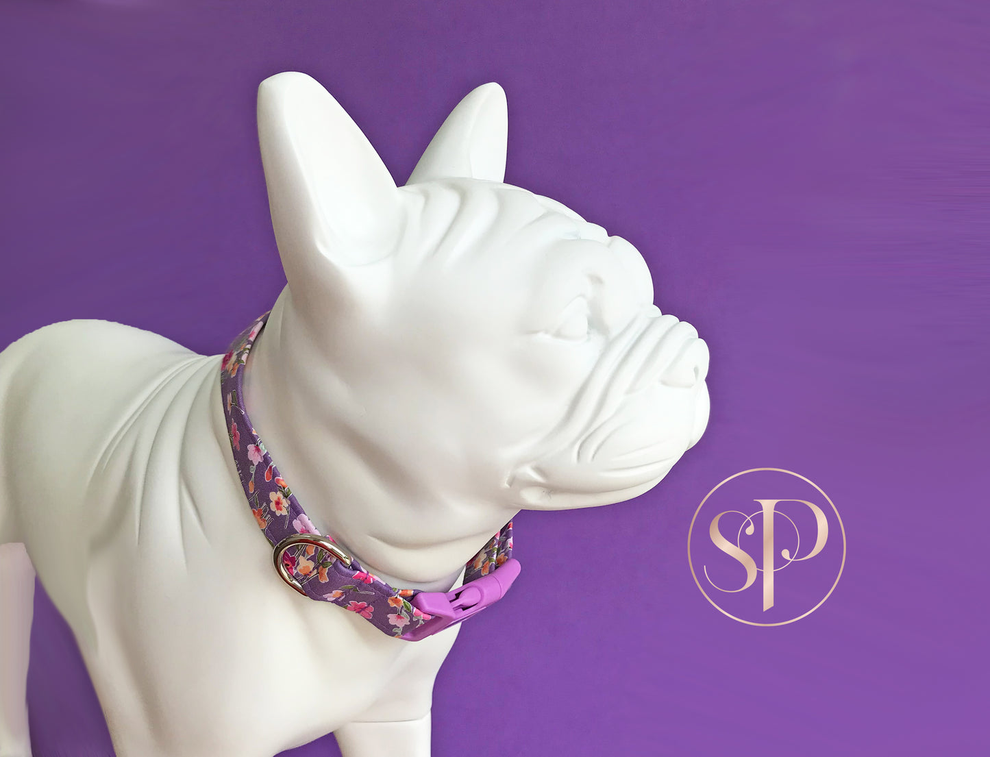 Mauve Moments Floralie Dog Collar