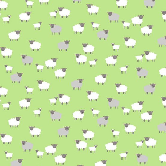 Green lamb fabric